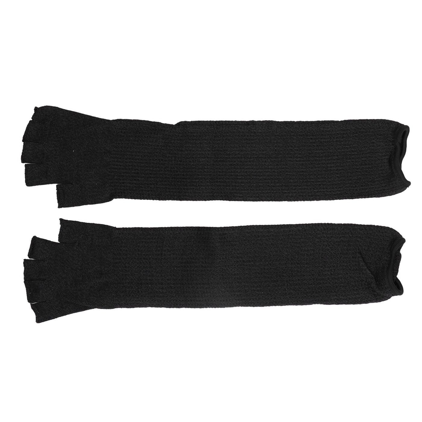 Arm Guards 45cm/17.7in Cut Resistant Half Finger Arm Sleeve for Kitchen Woodworking Gardening Black 2 Arm Guards 45cm/17.7in Cut Resistant Half Finger Arm Sleeve for Kitchen Woodworking Gardening Black - image 2