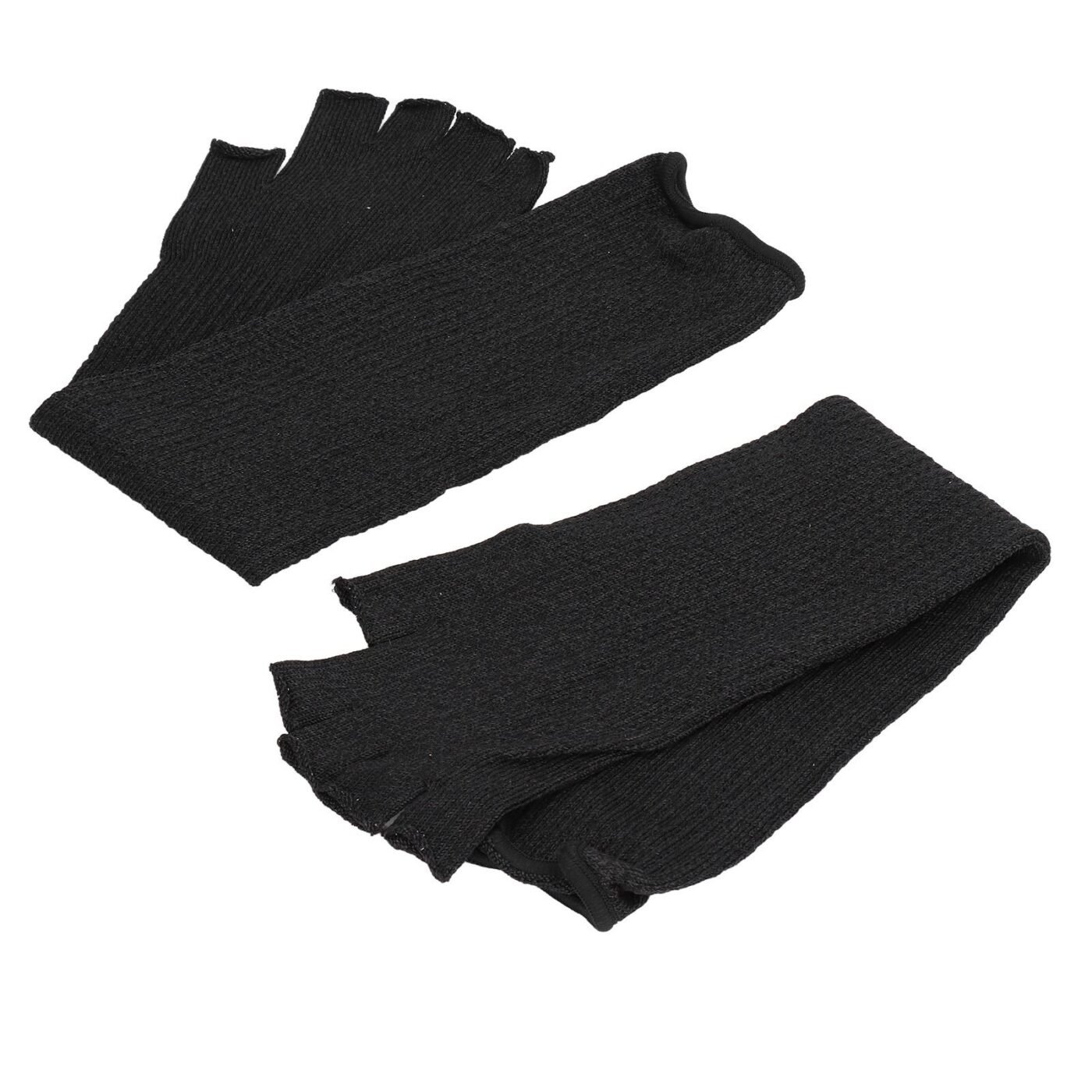 Arm Guards 45cm/17.7in Cut Resistant Half Finger Arm Sleeve for Kitchen Woodworking Gardening Black 3 Arm Guards 45cm/17.7in Cut Resistant Half Finger Arm Sleeve for Kitchen Woodworking Gardening Black - image 3