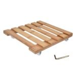 Plant Roller Base Stand Square with 360° Removable Caster Wheel for Flower Pot 25x25cm S