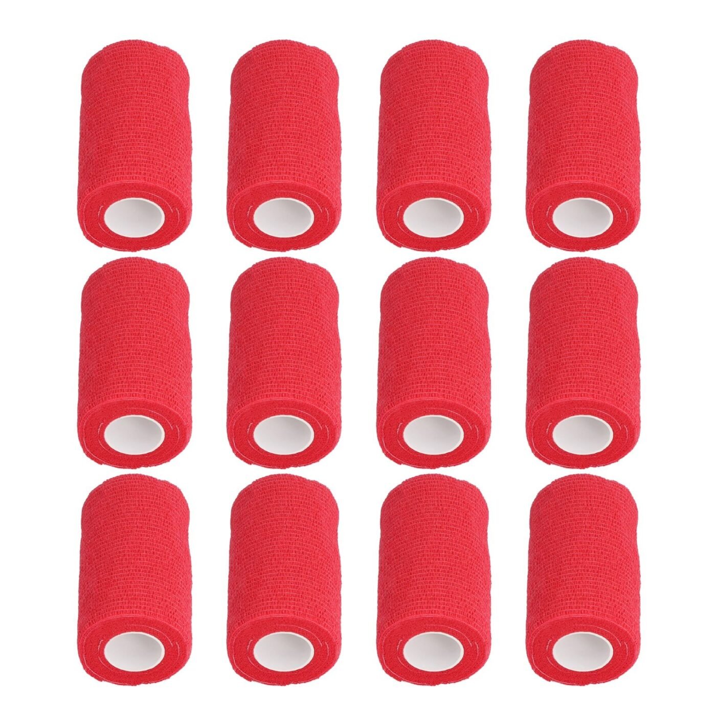 12Pcs Bandage Wrap Natural Latex Elastic Self Adhesive Wrap for Cows Dogs Horses 10cm Red 5 12Pcs Bandage Wrap Natural Latex Elastic Self Adhesive Wrap for Cows Dogs Horses 10cm Red - image 5