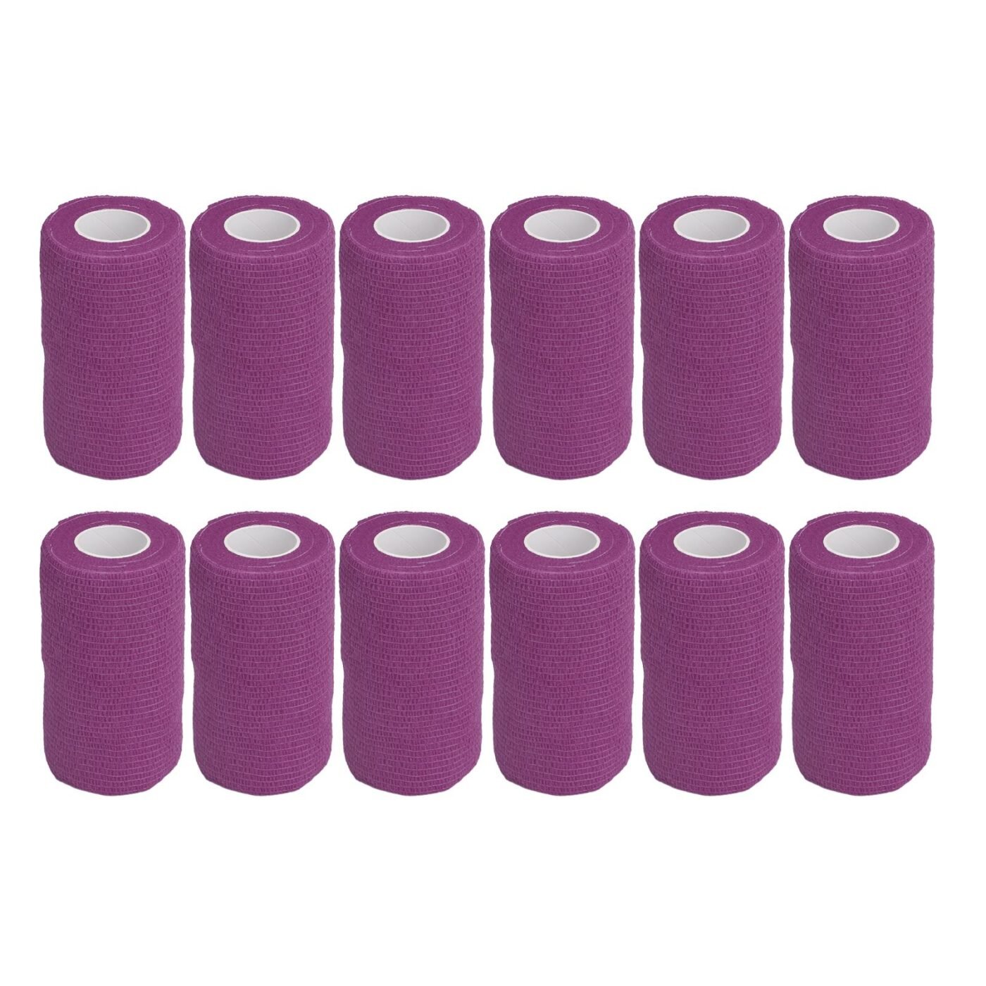 12Pcs Bandage Wrap Natural Latex Elastic Self Adhesive Wrap for Cows Dogs Horses 10cm Purple 1 12Pcs Bandage Wrap Natural Latex Elastic Self Adhesive Wrap for Cows Dogs Horses 10cm Purple