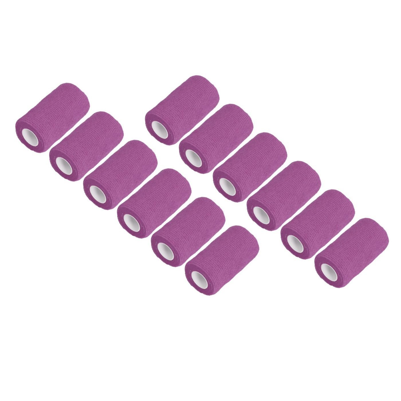 12Pcs Bandage Wrap Natural Latex Elastic Self Adhesive Wrap for Cows Dogs Horses 10cm Purple 3 12Pcs Bandage Wrap Natural Latex Elastic Self Adhesive Wrap for Cows Dogs Horses 10cm Purple - image 3