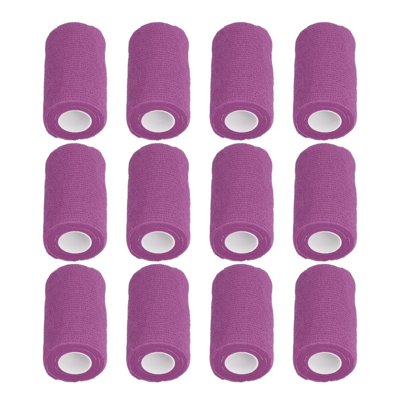 12Pcs Bandage Wrap Natural Latex Elastic Self Adhesive Wrap for Cows Dogs Horses 10cm Purple 5 12Pcs Bandage Wrap Natural Latex Elastic Self Adhesive Wrap for Cows Dogs Horses 10cm Purple - image 5