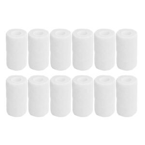 12Pcs Bandage Wrap Natural Latex Elastic Self Adhesive Wrap for Cows Dogs Horses 10cm White