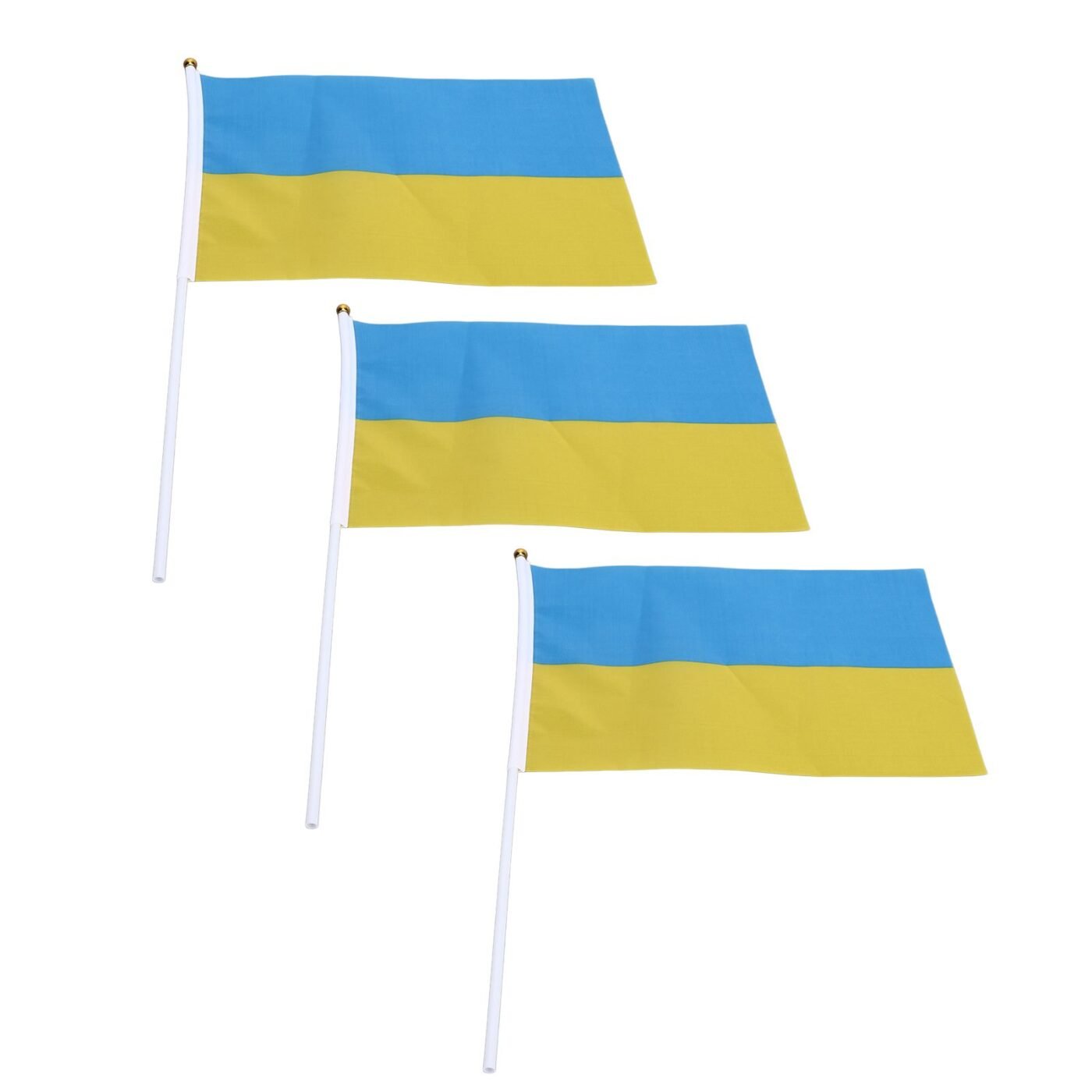 10 Sets Ukraine Handheld Flags Polyester Fade Resistant Mini Lightweight Ukraine Handheld Stick Flag 11.0-11.8x7.9in 3 10 Sets Ukraine Handheld Flags Polyester Fade Resistant Mini Lightweight Ukraine Handheld Stick Flag 11.0-11.8×7.9in - image 3