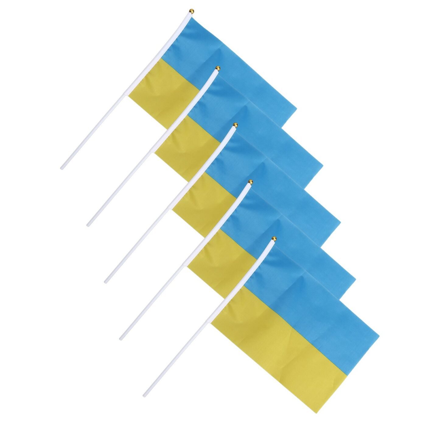 10 Sets Ukraine Handheld Flags Polyester Fade Resistant Mini Lightweight Ukraine Handheld Stick Flag 11.0-11.8x7.9in 4 10 Sets Ukraine Handheld Flags Polyester Fade Resistant Mini Lightweight Ukraine Handheld Stick Flag 11.0-11.8×7.9in - image 4