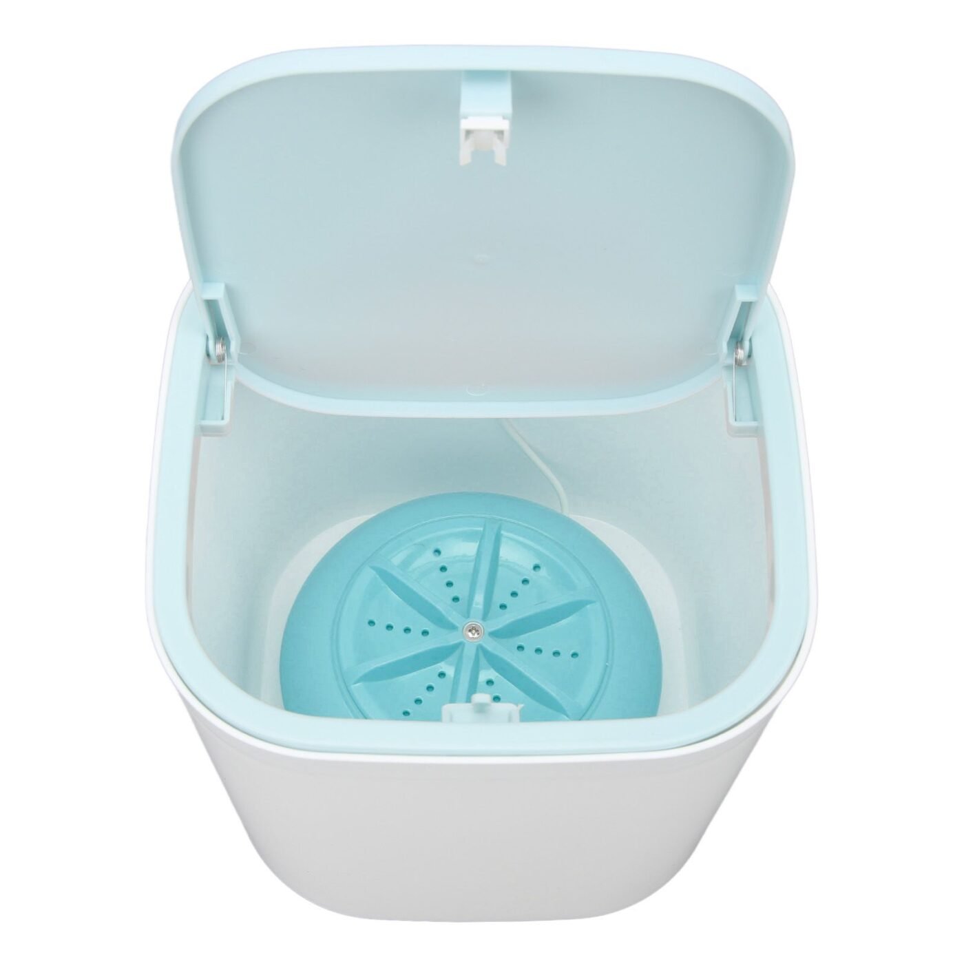 Portable Mini Washing Machine Ultrasonic USB Desktop Washer for Underwear Socks Baby Clothes Travel 3.8L 5V Blue 5 Portable Mini Washing Machine Ultrasonic USB Desktop Washer for Underwear Socks Baby Clothes Travel 3.8L 5V Blue - image 5