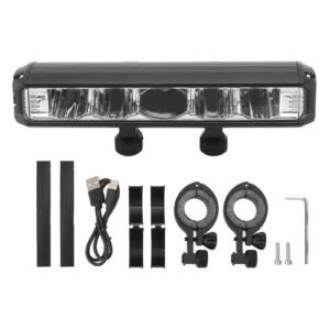 Bright LED Bike Light Aluminum Alloy USB Rechargeable Bike Headlight Waterproof Bike Headlight for Electric Bike Mountain Bike