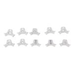 20Pcs Plant Bender Plastic Low Stress 90 Degree Angle Adjustable Plant Training Clips for Green House Garden White