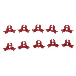 20Pcs Plant Bender Plastic Low Stress 90 Degree Angle Adjustable Plant Training Clips for Green House Garden Red