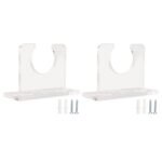 2pcs Baseball Bat Holder for Vertical Display Sturdy Acrylic Bat Hanger Baseball Bat Wall Mount Display Rack