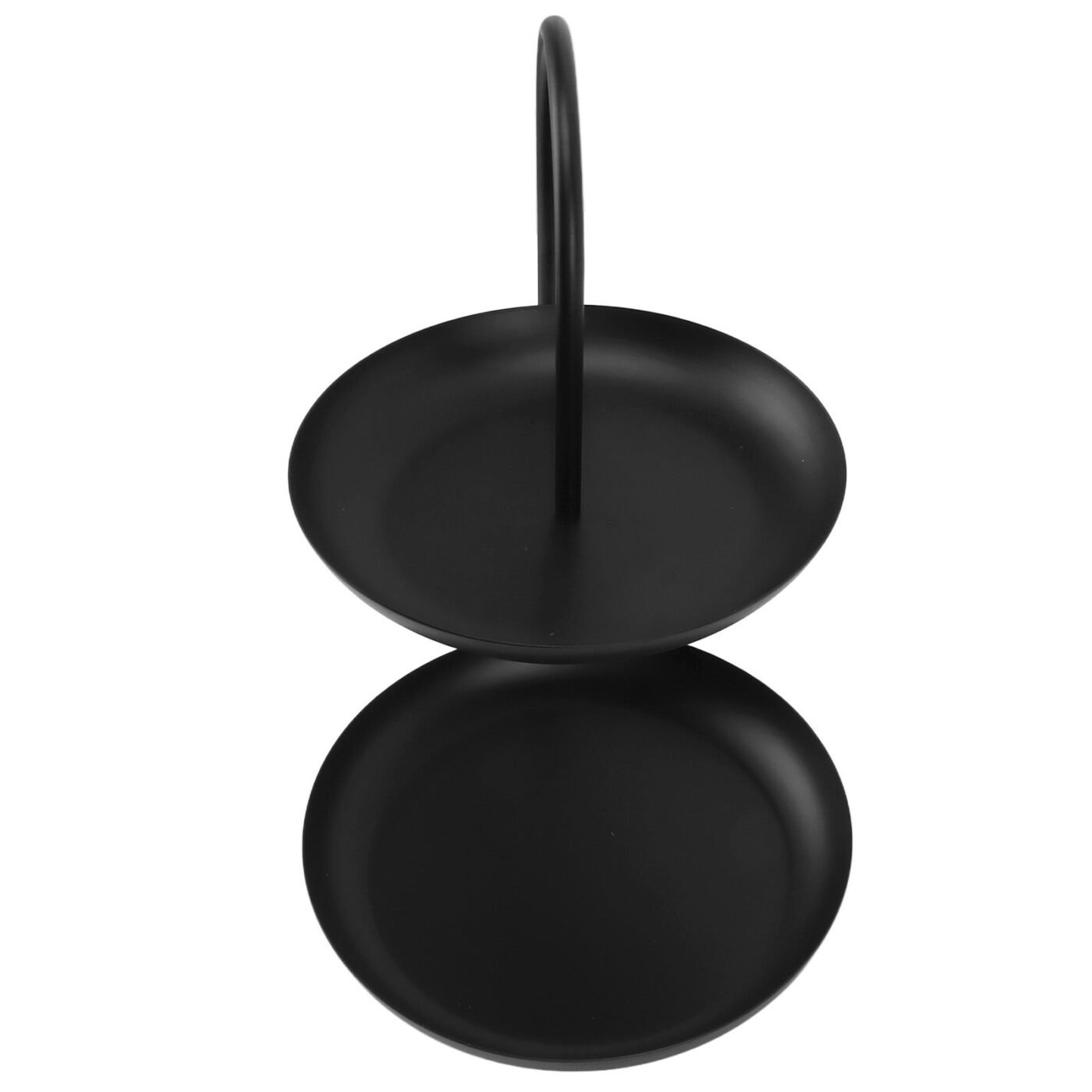 Dessert Rack Fruit Stand Round 2 Tier Iron Display Holder for Party Wedding Birthday Home Black 5 Dessert Rack Fruit Stand Round 2 Tier Iron Display Holder for Party Wedding Birthday Home Black - image 5