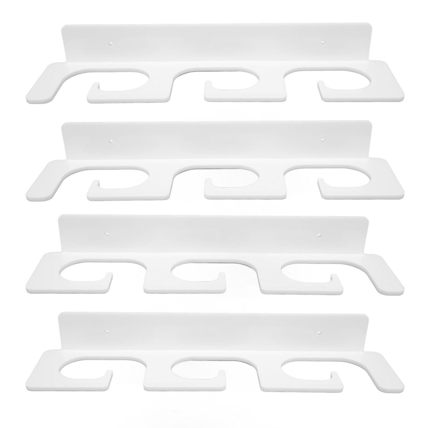 4Pcs Fishing Rod Holder Rugged Space Saving Stylish Holding 6 Rods Wall Mounted Fishing Pole Rack for Indoor Outdoor White 4 4Pcs Fishing Rod Holder Rugged Space Saving Stylish Holding 6 Rods Wall Mounted Fishing Pole Rack for Indoor Outdoor White - image 4