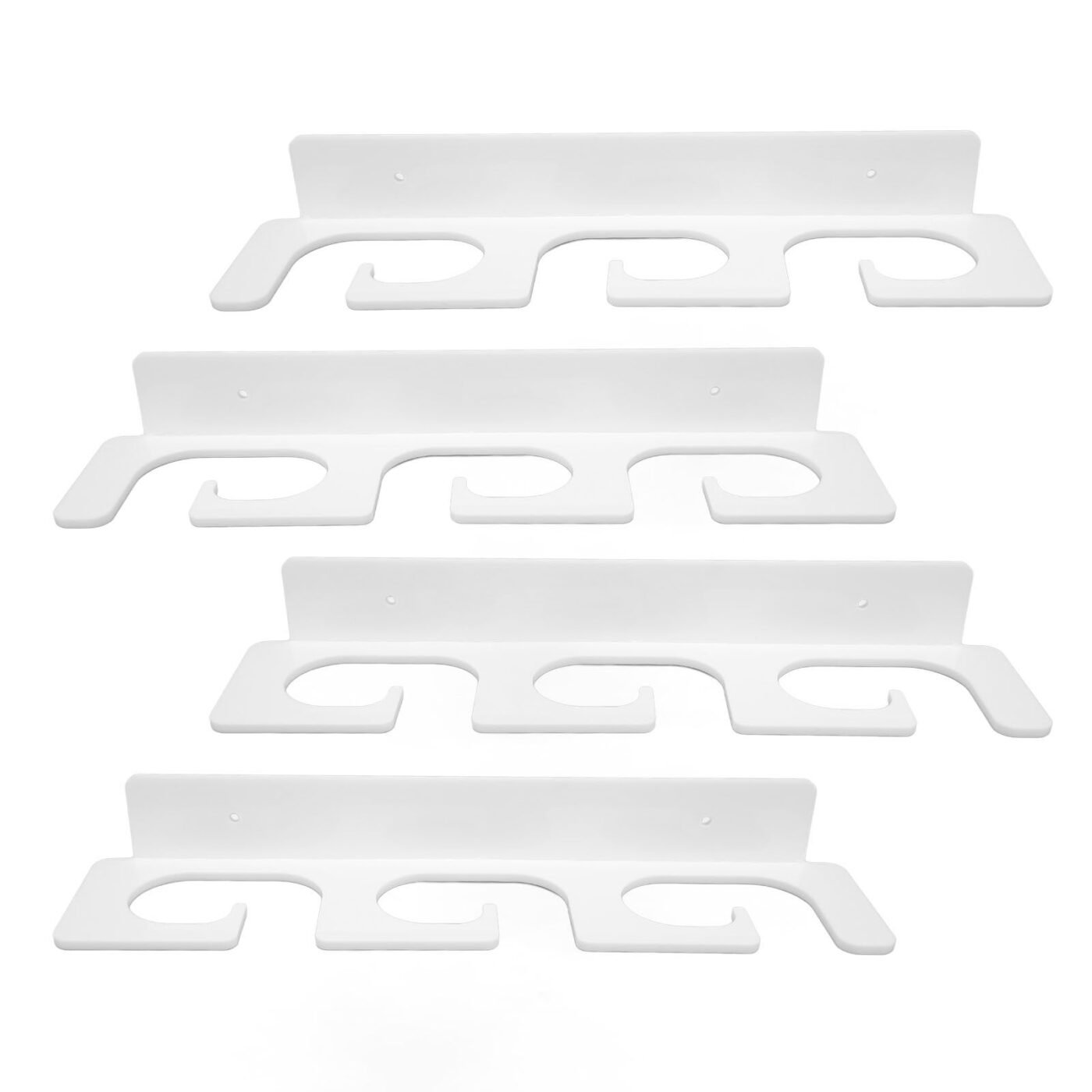 4Pcs Fishing Rod Holder Rugged Space Saving Stylish Holding 6 Rods Wall Mounted Fishing Pole Rack for Indoor Outdoor White 5 4Pcs Fishing Rod Holder Rugged Space Saving Stylish Holding 6 Rods Wall Mounted Fishing Pole Rack for Indoor Outdoor White - image 5