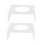 2PCS Football Stand Clear Display Holder Acrylic Stable Support Anti Scratch Versatile Display Rack for Basketball Volleyball