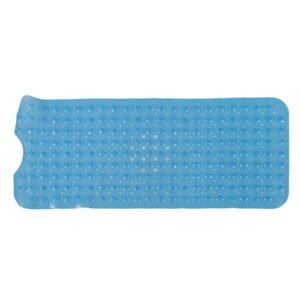 Bath Mat Mat PVC Anti Slip Mat for Bathroom Kitchen Hotel Toilet Shower Room 100x40cmBlue