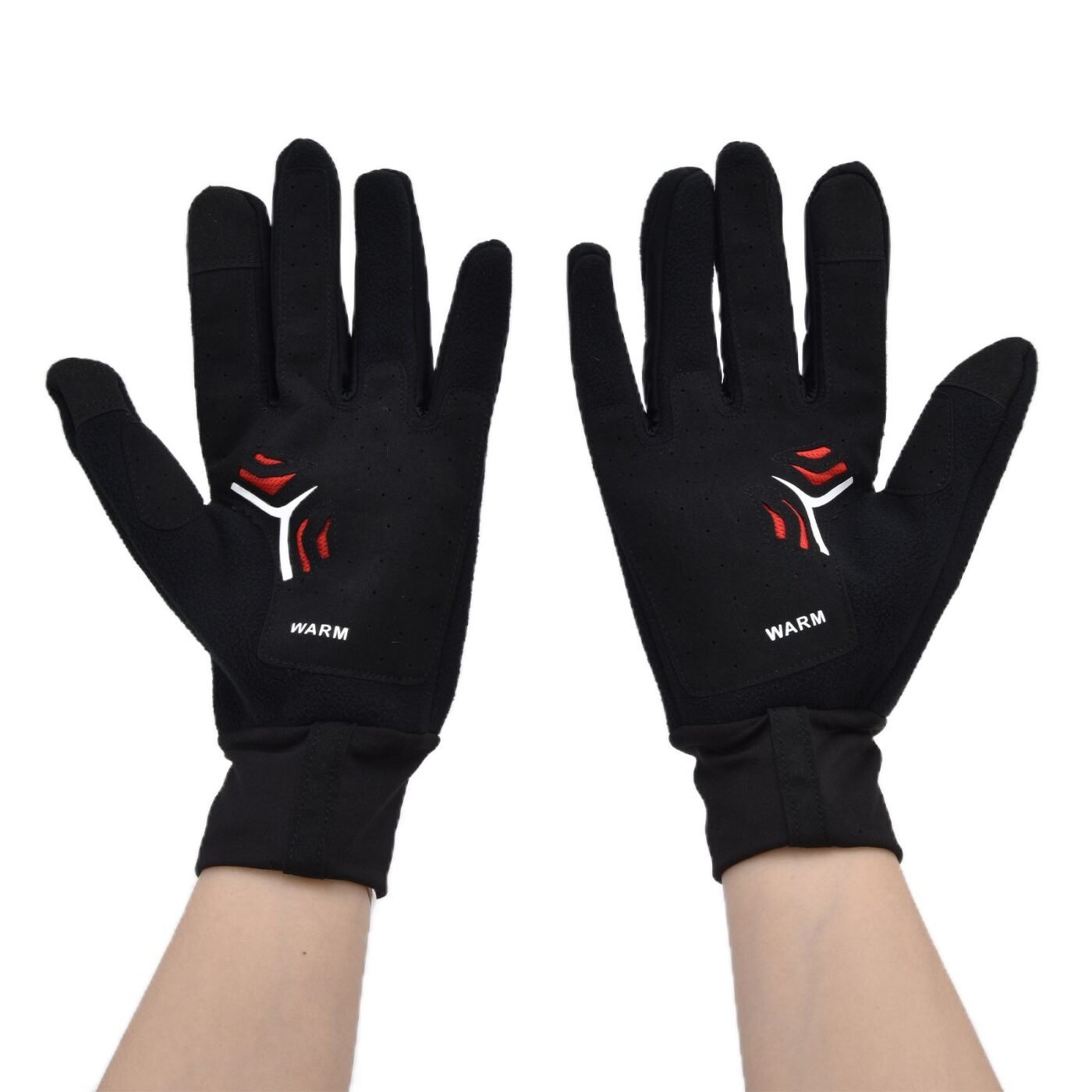 Cycling Gloves Touch Sensitive Waterproof Black Non Slip Windproof Gloves for Outdoor Cycling TravelXL 5 Cycling Gloves Touch Sensitive Waterproof Black Non Slip Windproof Gloves for Outdoor Cycling TravelXL - image 5