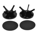 2Pcs Golf Ball Rack High Stability Strong Firmness Simple Baseball Display StandBlack 2 Pieces