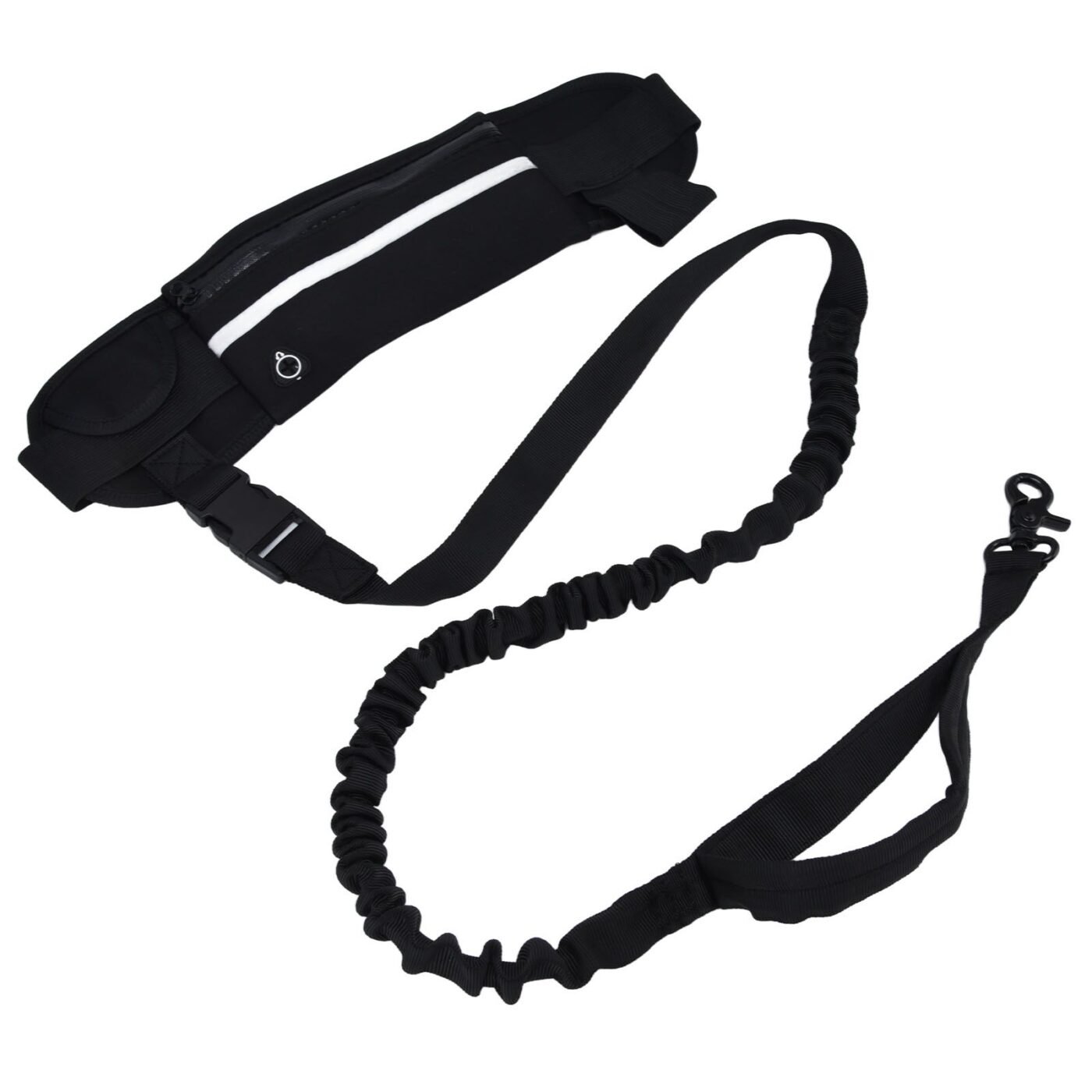 Sports Belt Bag Leash Set Reflective Elastic Explosion Proof Dog Running Traction Rope for Walking RunningBlack 3 Sports Belt Bag Leash Set Reflective Elastic Explosion Proof Dog Running Traction Rope for Walking RunningBlack - image 3