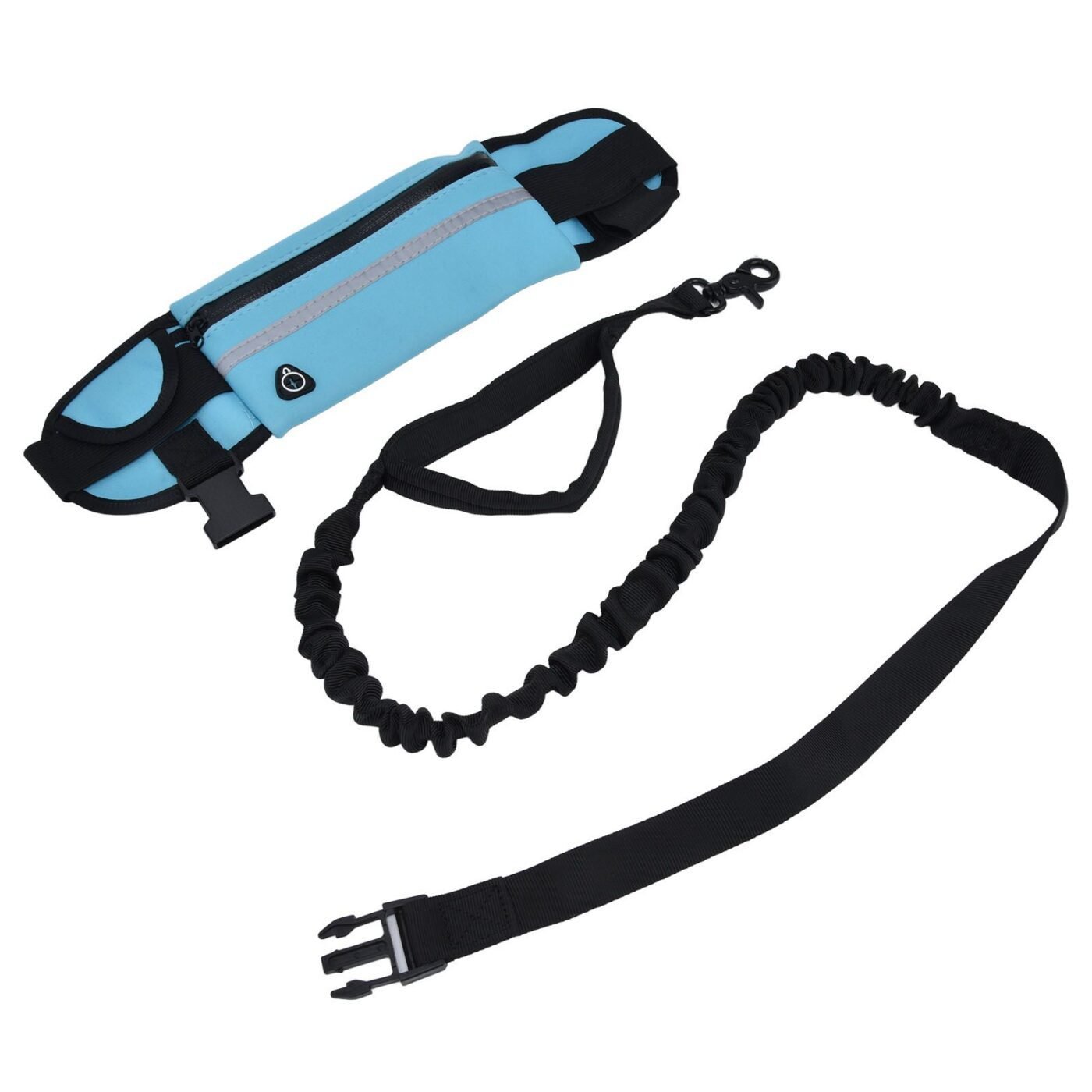 Sports Belt Bag Leash Set Reflective Elastic Explosion Proof Dog Running Traction Rope for Walking RunningSky Blue 4 Sports Belt Bag Leash Set Reflective Elastic Explosion Proof Dog Running Traction Rope for Walking RunningSky Blue - image 4