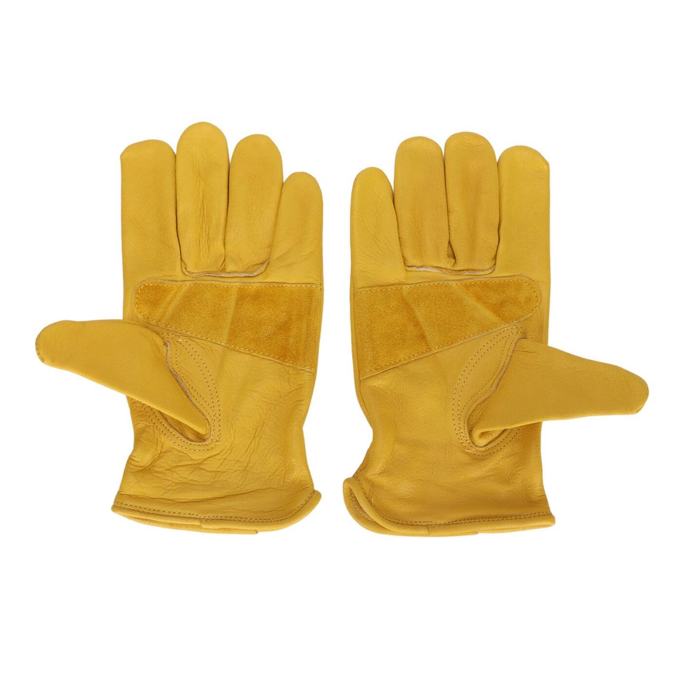 Garden Cowhide Gloves Wear Resistance Full Finger Leather Gloves for Outdoor CyclingM 2 Garden Cowhide Gloves Wear Resistance Full Finger Leather Gloves for Outdoor CyclingM - image 2