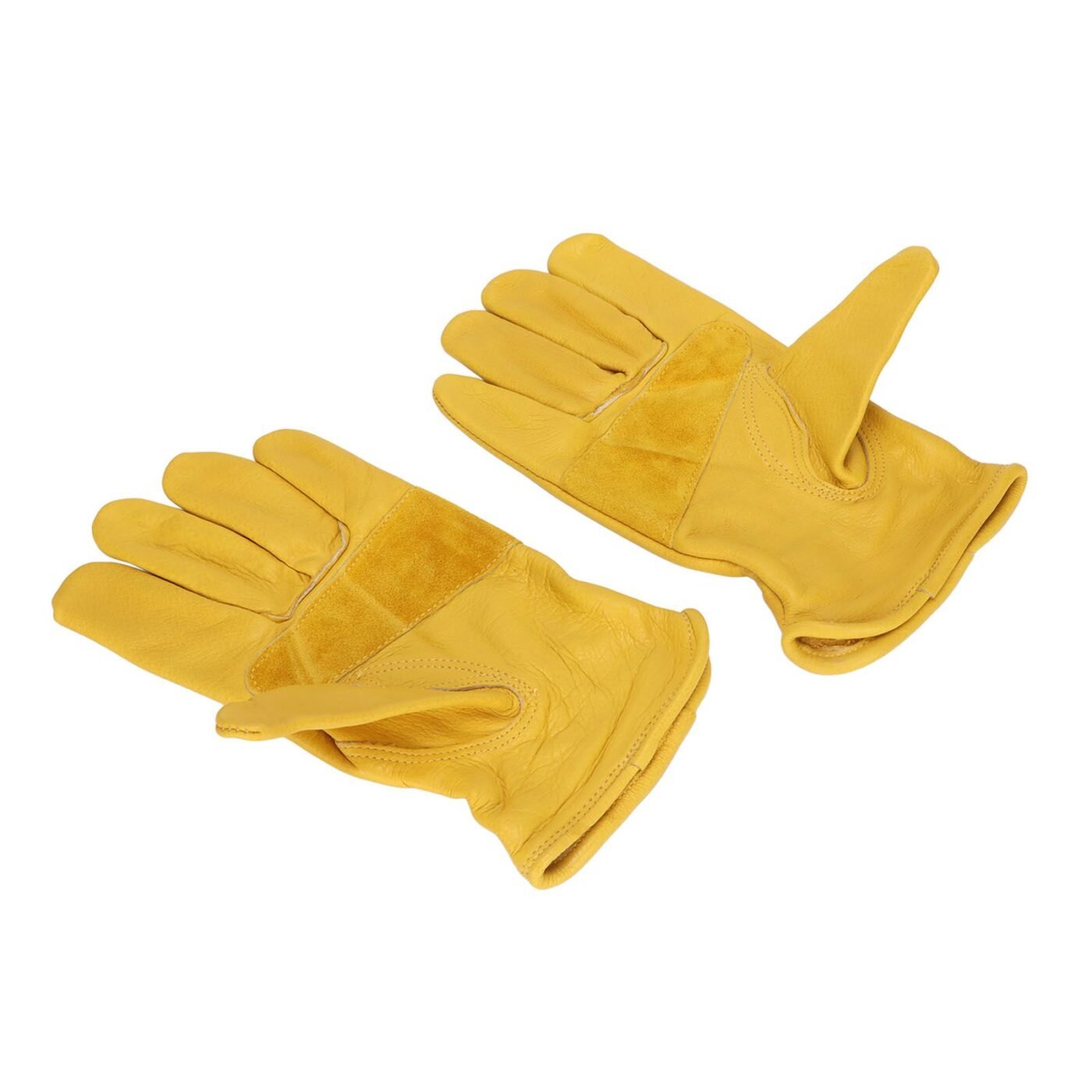 Garden Cowhide Gloves Wear Resistance Full Finger Leather Gloves for Outdoor CyclingM 4 Garden Cowhide Gloves Wear Resistance Full Finger Leather Gloves for Outdoor CyclingM - image 4