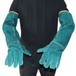 Anti Bite Safety Gloves Long Leather Protective Gloves Pets Grasping Bite Protection Glove