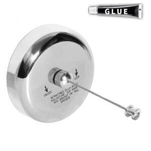 Retractable Clothesline Punch Free Stainless Steel Clothes Dryer with Adjustable Nylon Rope String