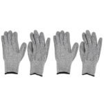 2pairs Waterproof Gardening Gloves Cut Resistant Reusable Working Protective Gloves
