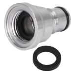 1/2in Liquid Ball Lock Stainless Steel Keg Coupler Adapter Beer Barrel Brewing Accessory