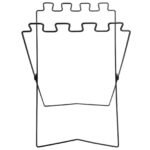 BBQ Picnic Portable Trash Bag Rack Environmental Protection Iron Wire Folding Shelf