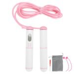 Skipping Rope Electronic Counting Jumping Rope Sports Exercise Fitness EquipmentWhite+Pink