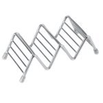 Wave Shape Stainless Steel Mexican Taco Holder Display Stand Shell Rack 2-3 Slot