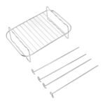 Fryer Rack Stainless Steel Rectangle Double Layer Fryer Accessory for NINJA FOOD 8QT Dual Basket Fryer