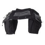 Bike Rear Seat Carrier Pack Portable Large Capacity Bicycle Rear Seat Bag for Outdoor Black