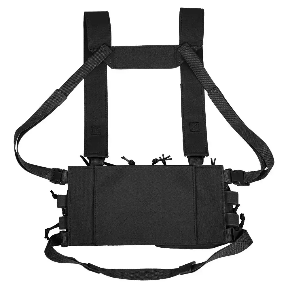 Tactical Chest Vest Rig Bag Field Training Vest Multifunctional Camouflage Strap with Multi-Pocket Outdoor Camping CS Match Pack - Army Green 4 Tactical Chest Vest Rig Bag Field Training Vest Multifunctional Camouflage Strap with Multi-Pocket Outdoor Camping CS Match Pack – Army Green - image 4