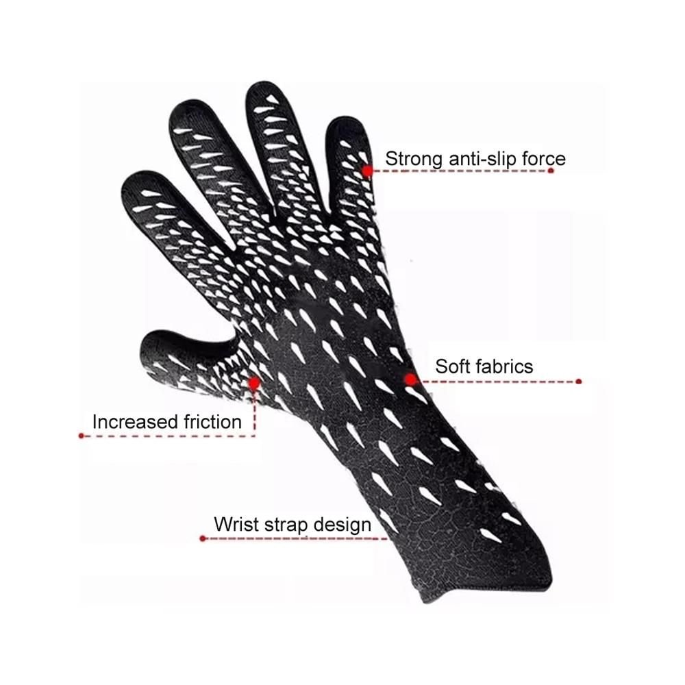 Soccer Goalkeeper Gloves Thickened Breathable Football Gloves Anti-Slip Latex Training Gloves for Teenagers Adults - 8# 5 Soccer Goalkeeper Gloves Thickened Breathable Football Gloves Anti-Slip Latex Training Gloves for Teenagers Adults – 8# - image 5
