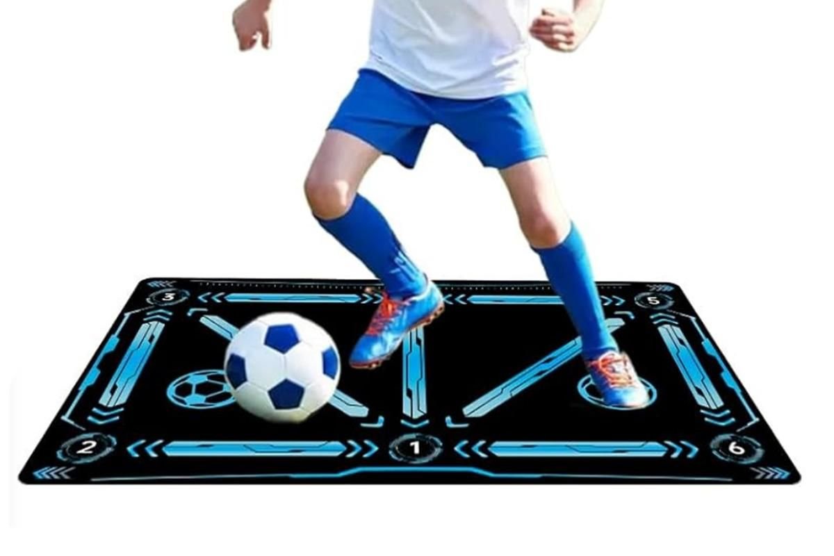Soccer Training Mat Football Footstep Training Mat Soccer Skills Training Equipment Non Slip Dribble Training Sport Carpet 1 Soccer Training Mat Football Footstep Training Mat Soccer Skills Training Equipment Non Slip Dribble Training Sport Carpet