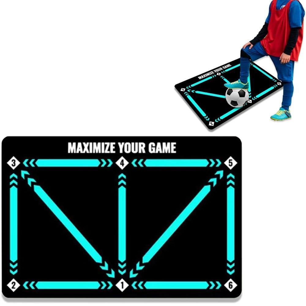 Soccer Training Mat Football Footstep Training Mat Soccer Skills Training Equipment Non Slip Dribble Training Sport Carpet 5 Soccer Training Mat Football Footstep Training Mat Soccer Skills Training Equipment Non Slip Dribble Training Sport Carpet - Image 5