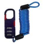 Password Lock for Bike Bicycle Wire Lock for Daily Use Blue