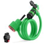 Bicycle Lock with Light 5 Digit Security Password Bike Lock Green