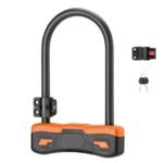 Durability Bike Lock Rusts Resistant Bicycles Lock Multifunction Key Lock for Various Cycling Enthusiasts -Orange