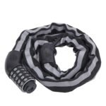 Reflective Black Keyless Bike Antitheft Coded Lock – Five Password Bicycle Cable Lock
