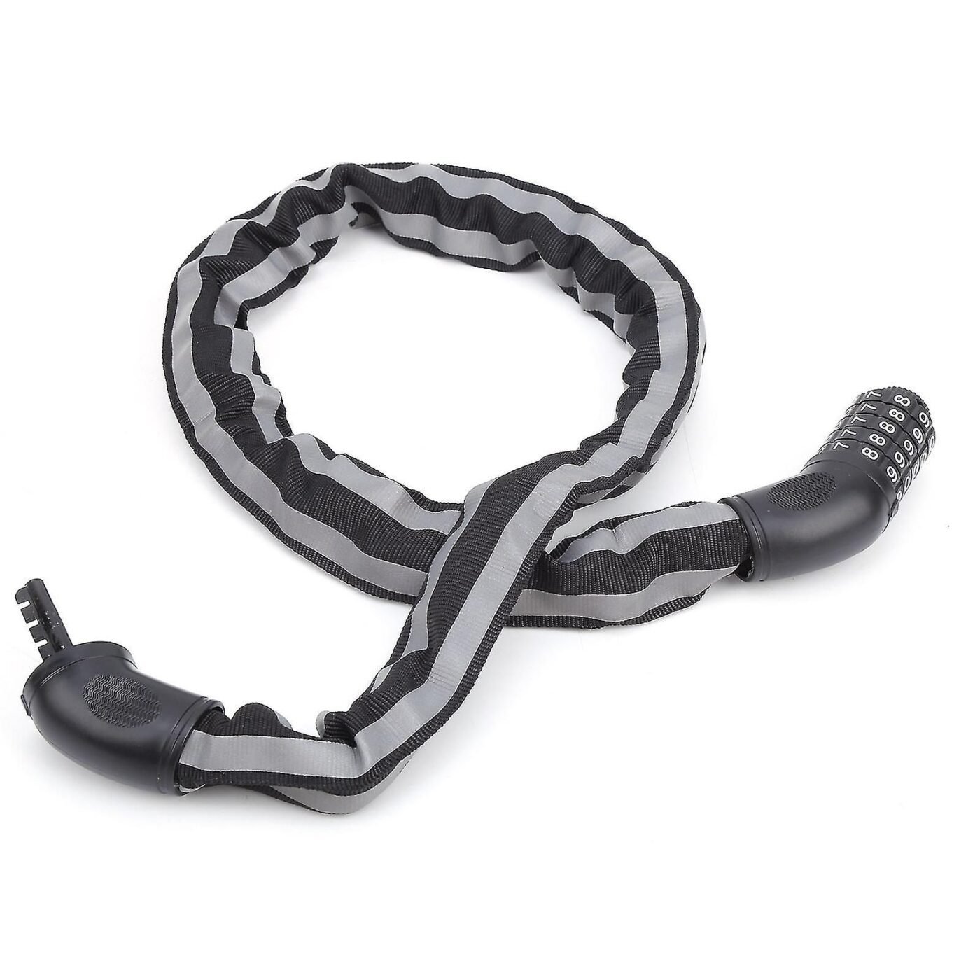 Reflective Black Keyless Bike Antitheft Coded Lock - Five Password Bicycle Cable Lock 2 Reflective Black Keyless Bike Antitheft Coded Lock – Five Password Bicycle Cable Lock - image 2