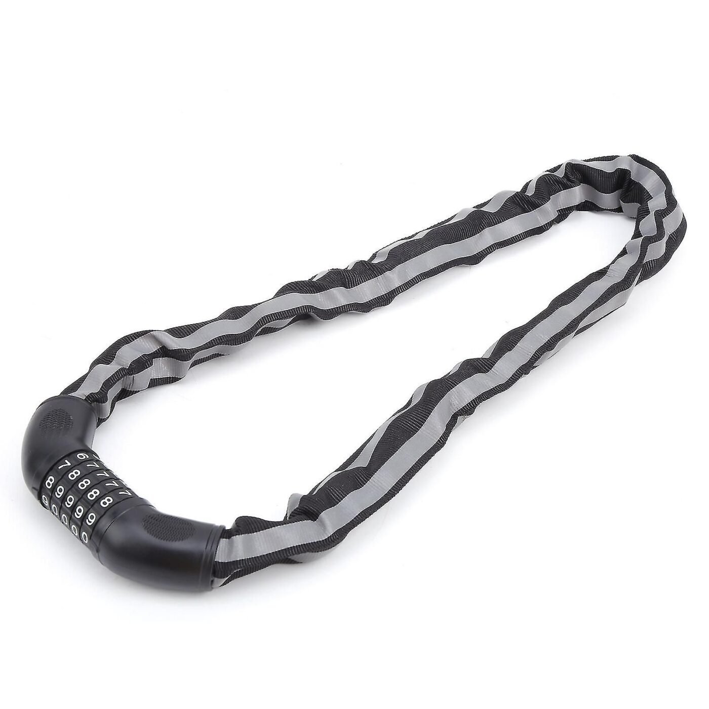 Reflective Black Keyless Bike Antitheft Coded Lock - Five Password Bicycle Cable Lock 4 Reflective Black Keyless Bike Antitheft Coded Lock – Five Password Bicycle Cable Lock - image 4