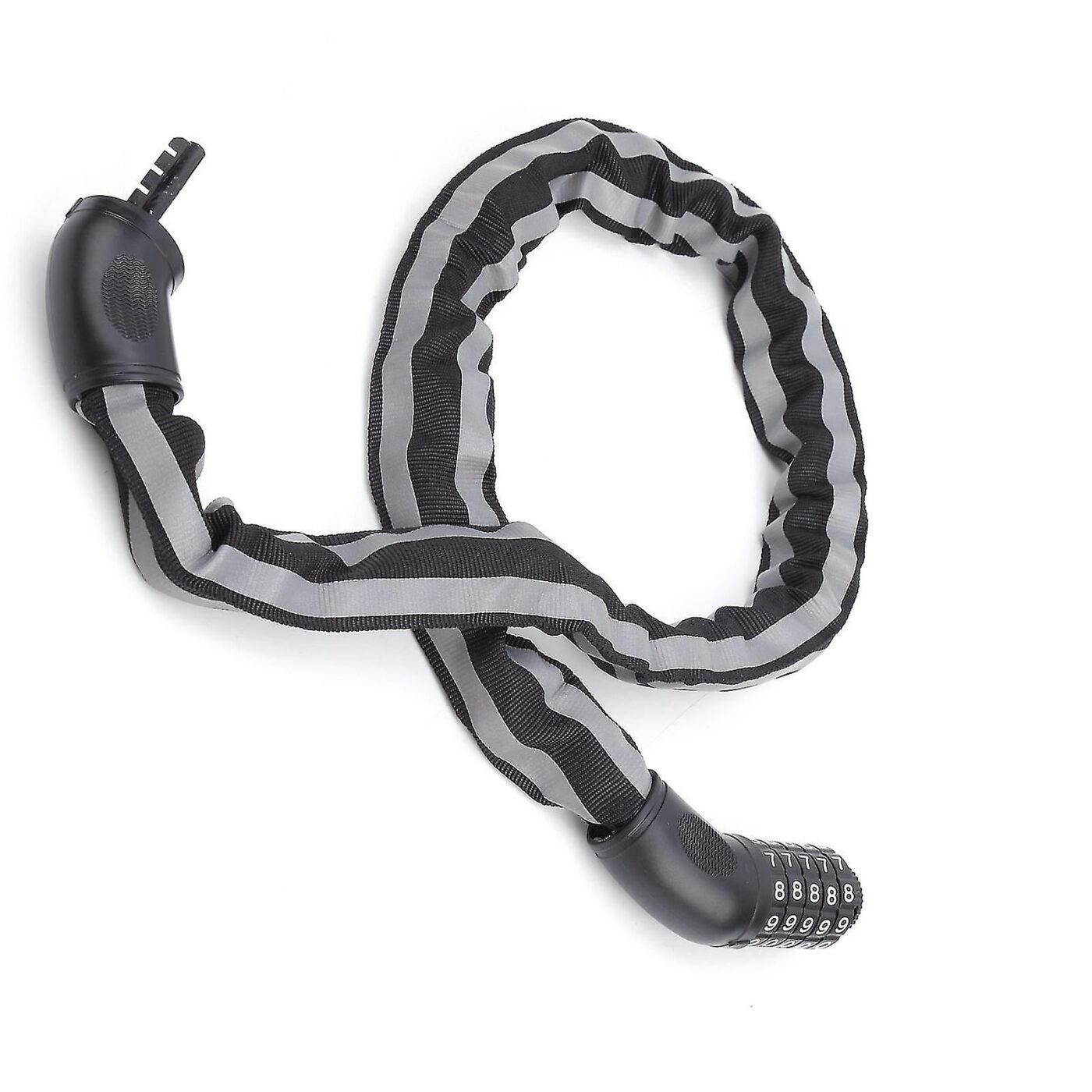 Reflective Black Keyless Bike Antitheft Coded Lock - Five Password Bicycle Cable Lock 5 Reflective Black Keyless Bike Antitheft Coded Lock – Five Password Bicycle Cable Lock - image 5