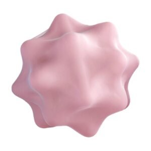 Fitness Massage Ball for Myofascial Release, Deep Tissue Trigger Point Therapy for Muscle Recovery, Back, Neck, Shoulder and Foot Massage – Pink
