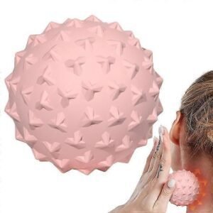 TPE Massage Ball for Deep Tissue Muscle Massage, Trigger Point Therapy, Yoga, Fitness and Muscle Recovery – Pink