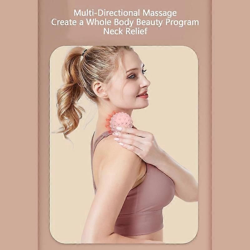 TPE Massage Ball for Deep Tissue Muscle Massage, Trigger Point Therapy, Yoga, Fitness and Muscle Recovery - Pink 4 TPE Massage Ball for Deep Tissue Muscle Massage, Trigger Point Therapy, Yoga, Fitness and Muscle Recovery – Pink - image 4