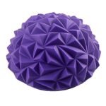 Yoga Hemisphere Massager Pointed Massage Ball Decompression Yoga Massager Exercise Ball Soft and Comfortable – Purple
